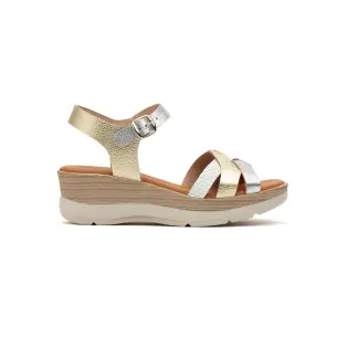 CBP | Metallic Leather Wedge Sandals | Women's CBP - CONBUENPIE