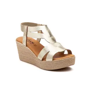 DSD |Golden leather high sandals| Women's CALZADOS DSD 2