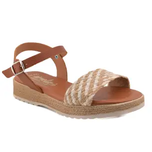 Amelie : Jute and leather sandals : Woman AMELIE 2