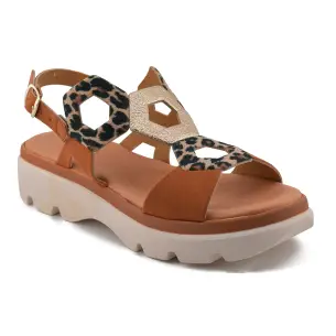 Blusandal : Brown platform sandals : Woman BLUSANDAL 2