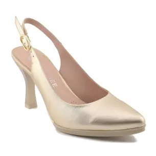 Desiree | Dames platina leren pumps | Dames DESIREE SHOES 2