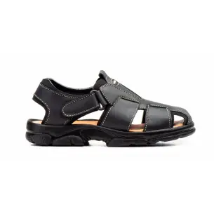 Morxiva : Sandali XL in pelle nera : Uomo MORXIVA SHOES
