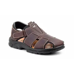 Morxiva : Bruin leer XL Sandalen : Man MORXIVA SHOES 2