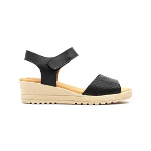 Stile alto : Sandali in pelle nera : Donna ALTO ESTILO