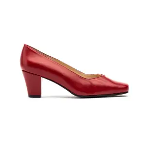CBP | Escarpins en cuir rouge pour femmes | Escarpins pour femmes CONBUENPIE