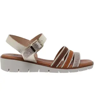 Blusandal |Brown mini wedge sandals | Donna BLUSANDAL