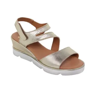 Blusandal |Platina leren sleehakken| Vrouwen BLUSANDAL 2