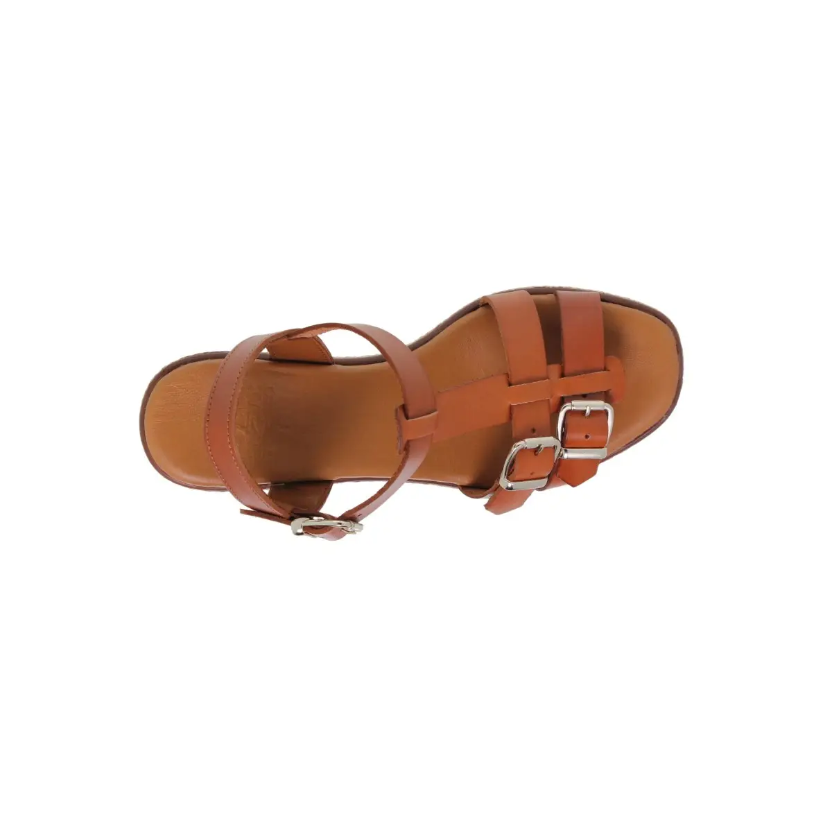 Blusandal : Sandales en cuir à plateforme haute pour femmes : Femme BLUSANDAL