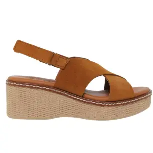 Blusandal |Sandalias plataforma cuero | Mujer BLUSANDAL