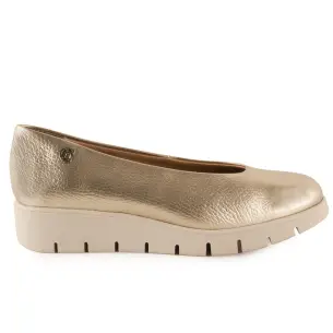 Chamby |Ballerines en cuir doré | Femmes CHAMBY