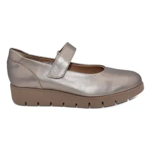 Chamby : Women's metallic leather ballet pumps CHAMBY