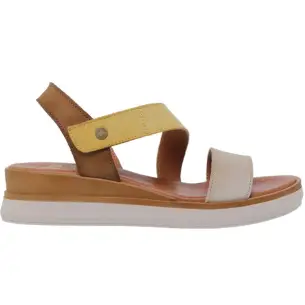Blusandal |Sandalias piel multicolor con cuña| Mujer BLUSANDAL