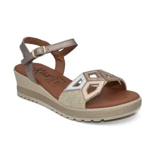 Tekila|Metallic leren sandalen|Vrouw TEKILA 2