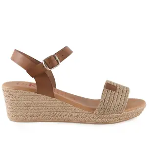 Chamby|Sandali in pelle e iuta naturale |Donna CHAMBY