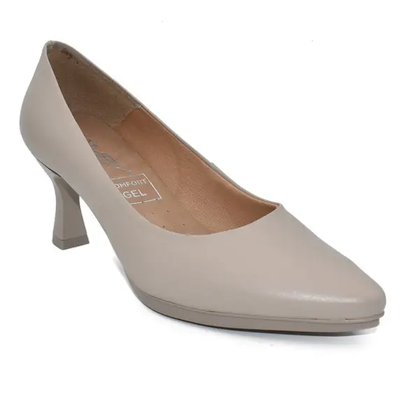 Chamby | Bombas de couro bege | Mulheres CHAMBY