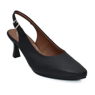 Chamby | Zapatos Salones destalonados negros piel | Mujer CHAMBY 2