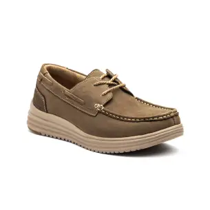 Route 83 |Zapatos náuticos de piel taupe| Hombre ROUTE 83 2