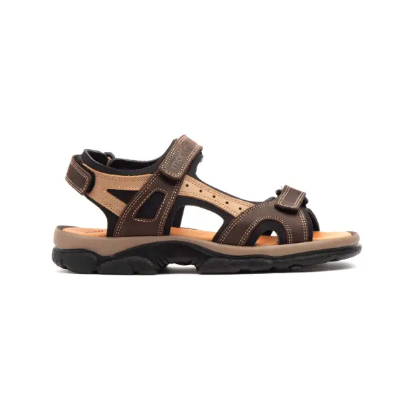 Morxiva |Sandalias californianas de piel marrón | Mujer MORXIVA SHOES