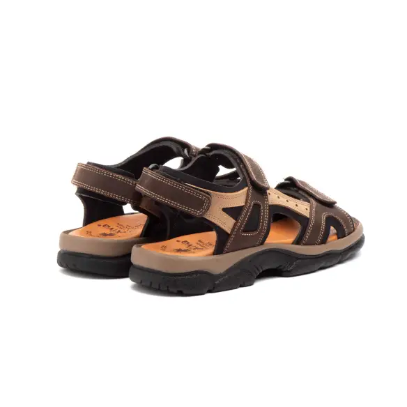 Morxiva |Sandalias californianas de piel marrón | Mujer MORXIVA SHOES
