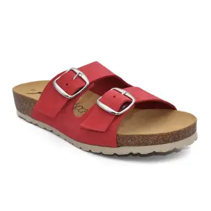Fiordi : Bio rood leren sandalen : Vrouw FIORDI SHOES 2