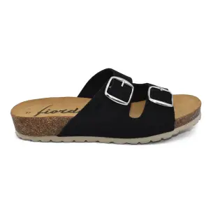 Fiordi : Sandálias Bio em pele preta : Mulher FIORDI SHOES
