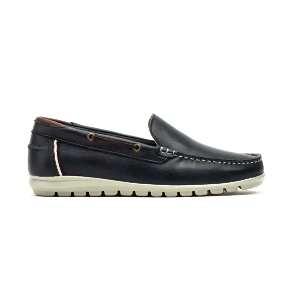 Route 83 | Mocassini in pelle blu| Uomo ROUTE 83
