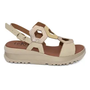 Invogue : Beige Sandalen : Damen INVOGUE