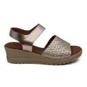 Tekila | Sandalias confort de piel platino | Mujer TEKILA