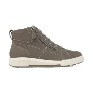 Saguy's | Taupe leather casual boot | Women