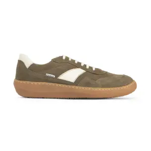 Saguy's | Taupe leather barefoot sneaker | Women